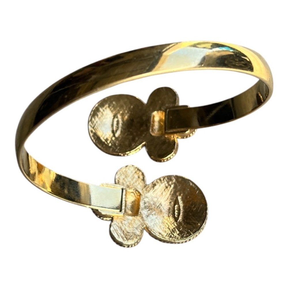 Vintage Gold Tone Cuff Bracelet - Picture 2 of 3